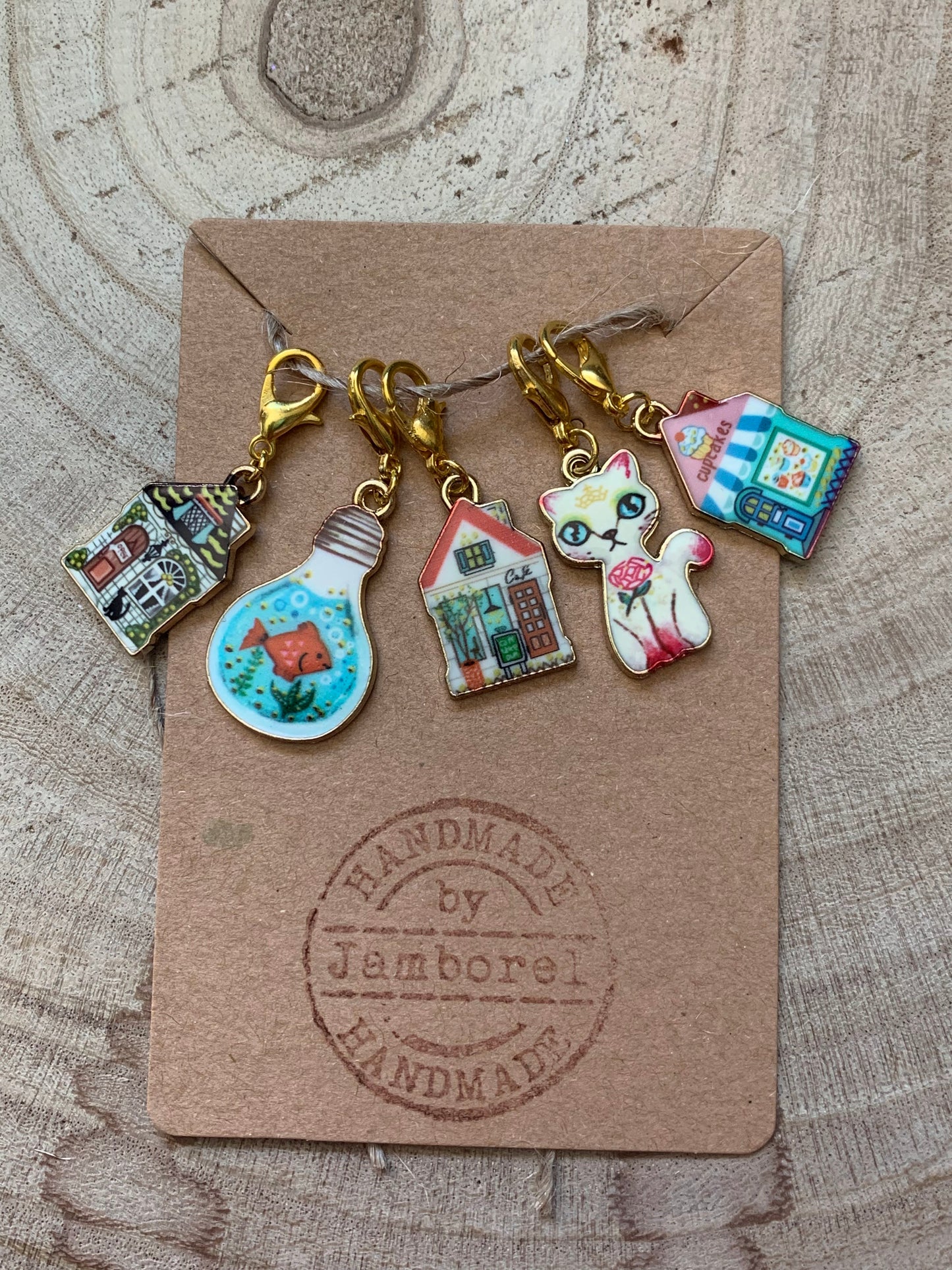 Cute and kitsch stitch markers for knitting and crochet