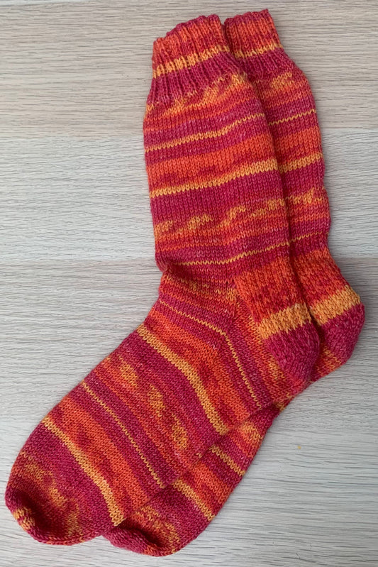 Hand-made socks - Volcano